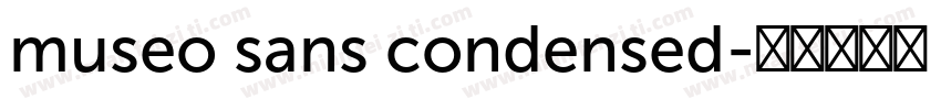 museo sans condensed字体转换